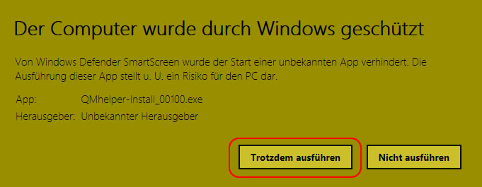 Windows Benutzerkontensteuerung Popup